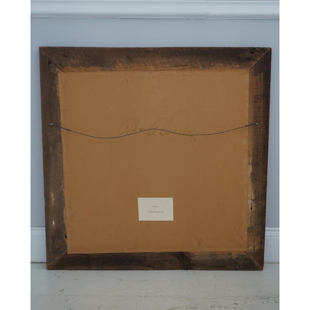Andrew Wyeth Winter Print ‘Outpost’ in Barnwood Frame For Sale - Image 10 of 11