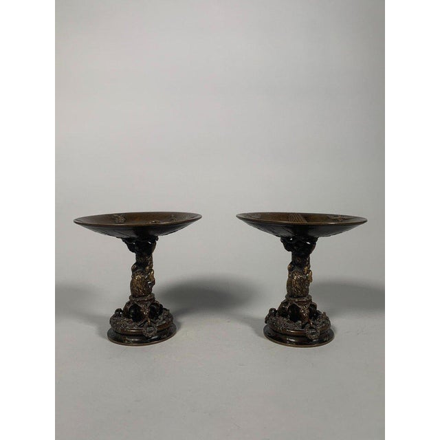 Christophe Fratin (1801-1864) Pair of Bronze Cups with Bears For Sale - Image 4 of 11