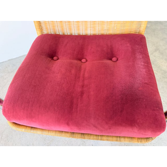 Mid Century Modern Harvey Probber Style Chrome & Cane Cantilever Arm Chairs For Sale - Image 11 of 17