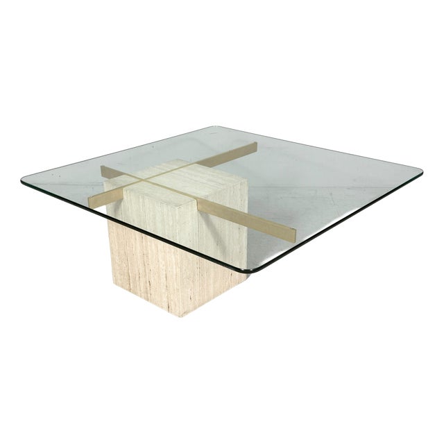 Artedi Travertine Coffee Table, Italy, 1970s For Sale