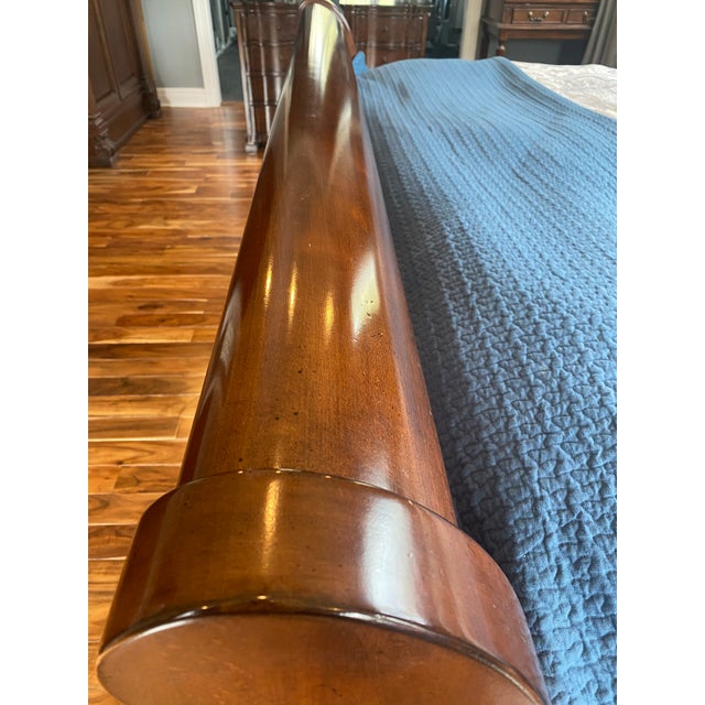 Thomasville Mahogany Sleigh Bed King in Condition Chairish