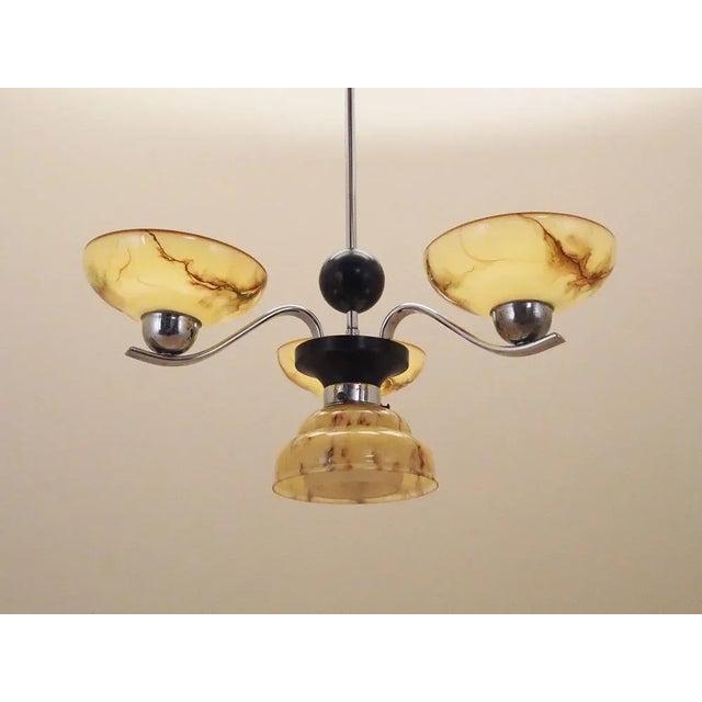 Vintage Danish Glass Hanging Light, 1970s For Sale - Image 6 of 12