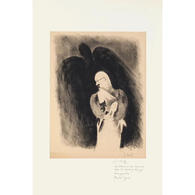 La Chanson de l'Agneau que le Chat eu Mangé is an original zincography artwork realized by J.Hertz Hand-signed on the...