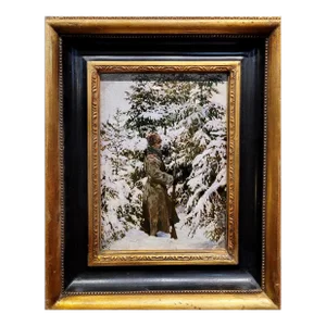 Mikhail Markelovich Guzhavin -Russian Cossack Soldier-1910s Oil Painting