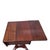 19th C Antique Empire Mahogany Drop Leaf Side Table Turned Legs For Sale - Image 14 of 18