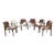Mid Century Modern Bill Stephens Walnut Armchairs for Knoll Newly Reupholstered in Cowhide For Sale