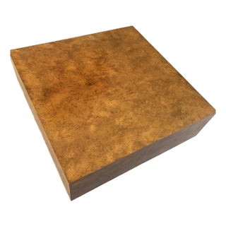 MCM Large Burl Wood Coffee Table For Sale