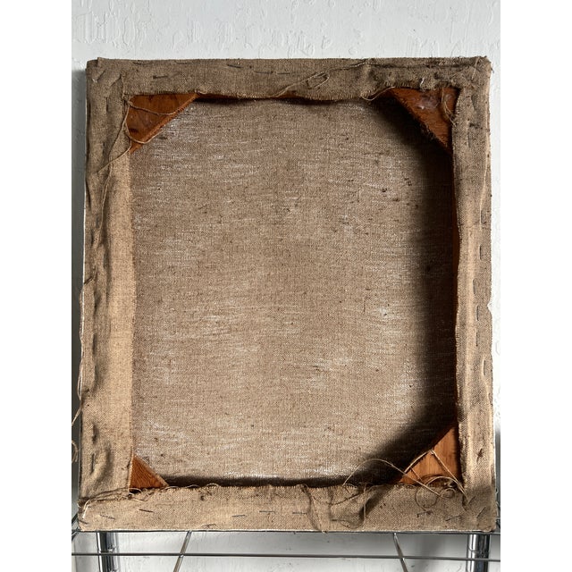 Set of 3 E. Menefee Mixed-Media Relief Assemblage Paintings 1970-1975 For Sale - Image 13 of 14