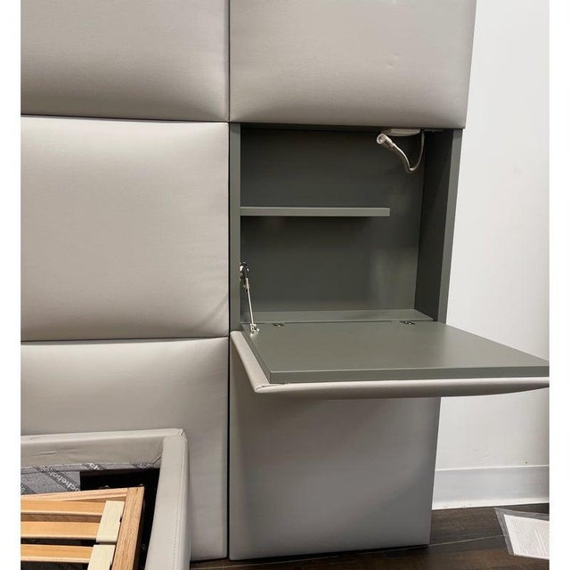 Modern Philippe Bouix for Roche Bobois Eastern King Courchevel Bed Frame For Sale - Image 3 of 13