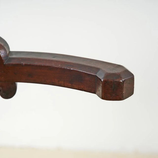 Brown Vintage Mahogany Armchairs, Set of 4 For Sale - Image 8 of 12