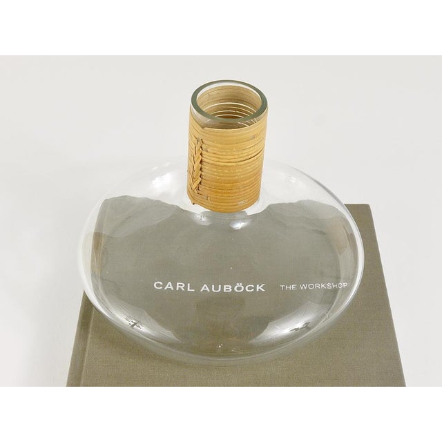 1950s Mid-Century Vase with Wicker Top attributed to Carl Auböck, Austria, 1950s For Sale - Image 5 of 18