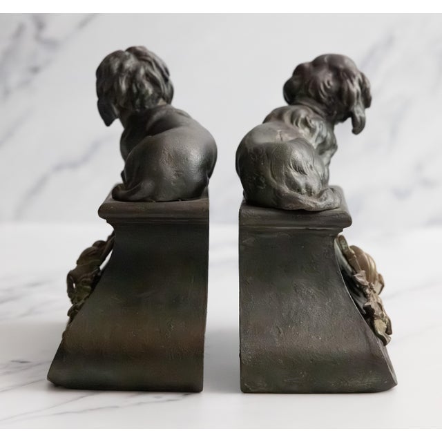 19th Century 19th Century French Cast-Iron and Bronze Andirons - A Pair For Sale - Image 5 of 7