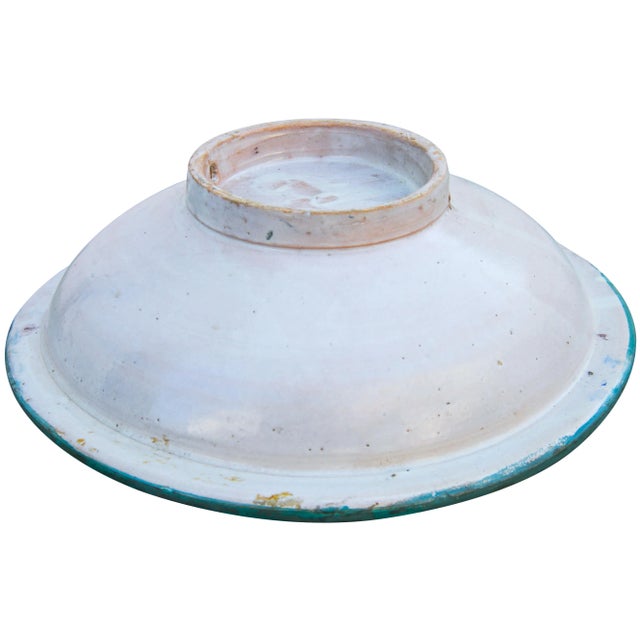 Pink Ceramic Bowl W/ Andalusian Pattern For Sale - Image 8 of 9