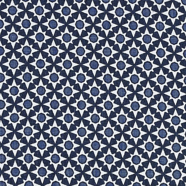 Schumacher Serendipity Fabric in Blues For Sale