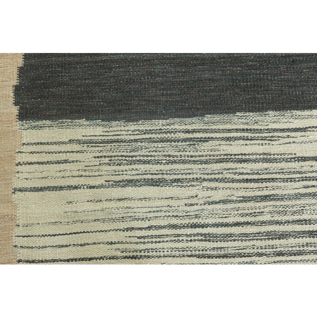 Early 21st Century Large Abstract Modern Geometric Flat-Weave Rug by Doris Leslie Blau For Sale - Image 5 of 9