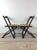 Set of 4 Folding Chairs With Black Lacquer Finish and Caned Seats For Sale - Image 11 of 18
