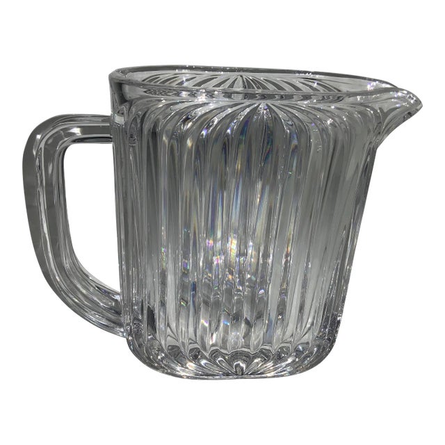 Contemporary Cut Crystal Pitcher For Sale