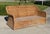 Contemporary Vintage 72” Handwoven Rattan Sofa With Large Braid Trim For Sale - Image 3 of 12