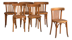 Bistro Chairs from Thonet, 1920s, Set of 6