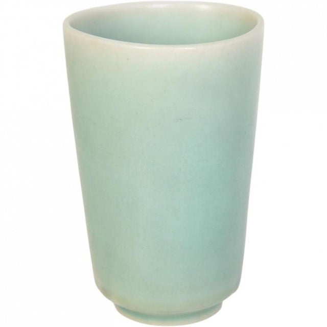 Green Glazed Vase from Saxbo For Sale - Image 5 of 5