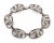 Georg Jensen Sterling Silver 6 Floral Link Bracelet For Sale - Image 10 of 12