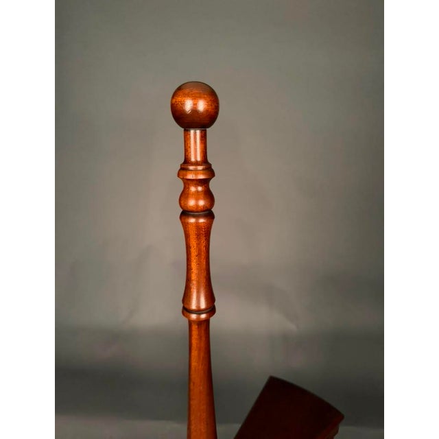 English Mahogany Custom Spiral Library Steps, Late 20th Century For Sale - Image 11 of 11