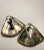1980s 1980s Yaacov Heller Sterling Silver & Gold Vermeil Brutalist Clip on Earrings - Set of 2 For Sale - Image 5 of 7