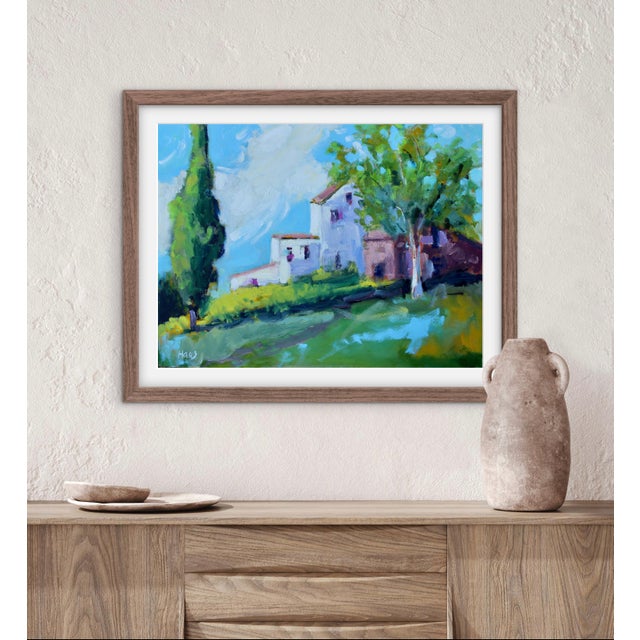 Quiet Places & Journeys — Sunlit Farm Buildings (Original Oil Landscape) For Sale - Image 13 of 18