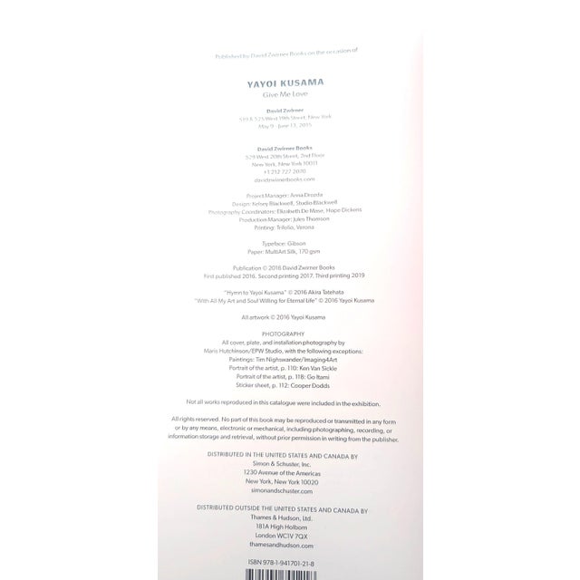 2015 Yayoi Kusama: Give Me Love Art Book For Sale - Image 12 of 12