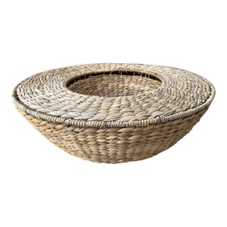 Large Seagrass Serving Bowl For Sale