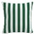 20" Indoor/Outdoor Pillow in Emerald Canopy Stripe For Sale