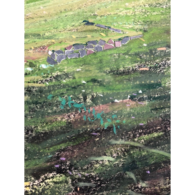 Late 20th Century Dennis Leon, Large Abstract Landscape Pastel Drawing Painting San Francisco Artist, Megan #6, 1981 For Sale - Image 5 of 5