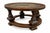 Round Coffee Table in Stone and Wood, 1980s For Sale - Image 4 of 5
