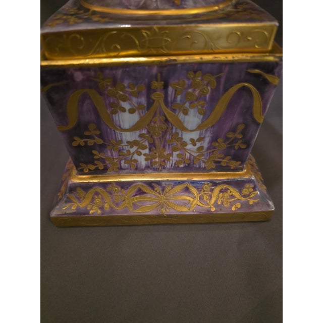 Lavender Early 19th Century Royal Vienna Porcelain Urn For Sale - Image 8 of 13
