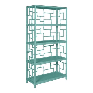 Tibet Etagere in Turquoise For Sale