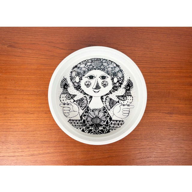 Mid-Century Modern Mid-Century Modern Danish Flora Bowl by Bjørn Wiinblad for Nymölle, Denmark, 1960s For Sale - Image 3 of 11