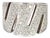 18k White Gold "Zig-Zag" Art Deco Inspired Ring With Diamonds - Size 7 For Sale