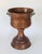 Metal Monumental Footed Copper Planter / Jardiniere With Brass Side Handles and a Wide Flared Pedestal Base For Sale - Image 7 of 11