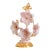 Vintage Pink Murano Glass Flower Table Lamp, Italy, 1970s For Sale