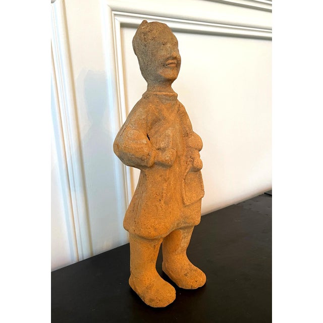 Chinese Terracotta Statue Tomb Figure East Han Dynasty For Sale - Image 4 of 15