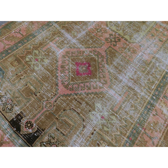 Distressed Vintage Persian Rug For Sale In Los Angeles - Image 6 of 13