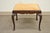 Antique Schmieg & Kotzian Mahogany Wood Queen Anne Square Stool Bench Ottoman For Sale - Image 11 of 11