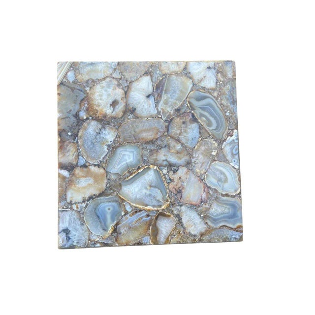 Late 20th Century 20th Century Pair of Illuminated Agate Column Pedestals. u.s.A. For Sale - Image 5 of 6