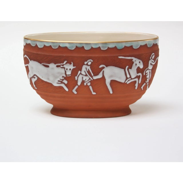 Vintage Terracotta Porcelain Decorative Planter by Kathi Urbach for Goldscheider For Sale - Image 10 of 10
