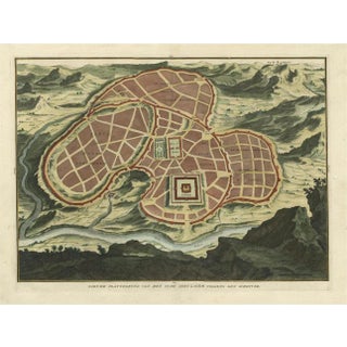 Antique Map of Ancient Jerusalem, 1725 For Sale