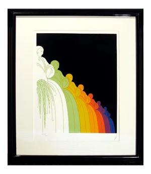Art Deco Erte "Les Jolies Dames" Signed Numbered Serigraph Art Print