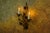 Hollywood Regency Hollywood Regency Gilt Metal Botanical Two-Light Wall Sconce, 1950s For Sale - Image 3 of 18