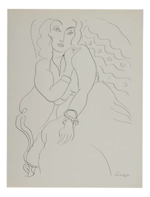 Henri Matisse, Young Modest Woman, Lithograph