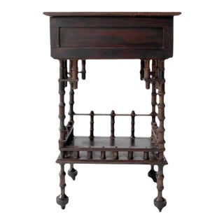 Folk Art Spool Table Circa 1935 For Sale