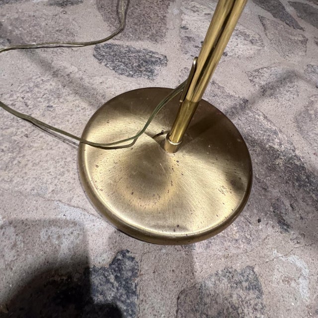1980s Brass Pharmacy Floor Lamp Holtkötte , Adjustable Germany For Sale - Image 9 of 15